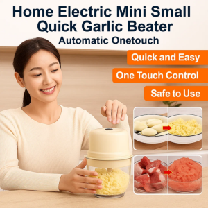 Small Electric Garlic Masher Mini Portable Food Garlic Vegetable Grinder Chopper Crusher Household USB Charging Kitchen Tool