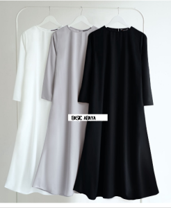 ( bisa cod ) Gamis Abaya Turkey Turki syari Arab termurah Size jumbo polos hitam terbaru kekinian