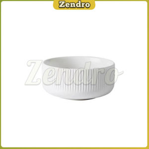 Zendro White Ceramic Steak Plate Dining Serving Dish for Home Restaurant Nordic Style Tableware 1Pc
