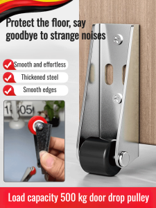 Flat sliding door bottom wheel antiskid wooden door