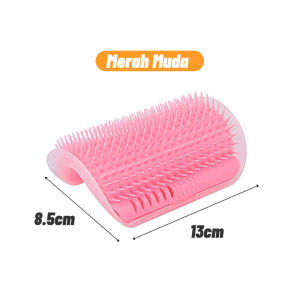 Sikat Sisir Garukan Kucing Tempel Free Catnip - Sikat Sisir Sudut Catnip Sikat Pijat Gosok Badan Kucing Self Grooming Brush