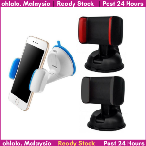 OHLALA MALAYSIA💝Car Mount Holder 360 Degree Rotation Dashboard Universal Phone Stand Silicone Sucker Cup Sticker Base With Ready Stock