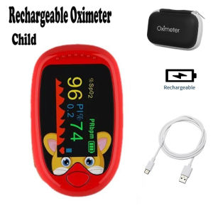 Rechargeable Baby Pulse Oximeter Finger Clip Portable LED Digital Blood Oxygen Heart Rate Monitor