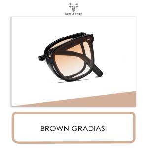 Gentle Fawn Kacamata Sunglasses Lipat Fashion Pria Bahan TR90 Nyaman Simple Lipat Series Affordable Trendy