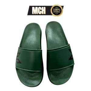 MOCHEL Sandals Selop Slipers Fleksibel Terbaru Pria dan Wanita MOCHEL 01 Army Hitam Size 36-44