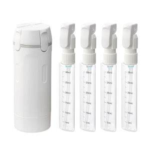 【SG Seller】4 in 1 Set Portable Travel Bottle Travel Vacuum Dispenser Bottle Lotion Bottle Travel Bottle Set & Refillable Liquid