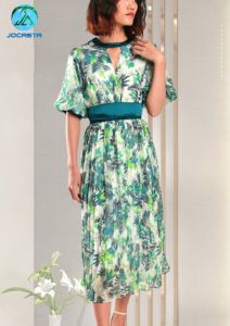 Đầm Thiết Kế Chiffon Hoa Văn Cao Cấp Jocasta - Thời Trang Nữ