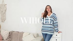 WIHOLL  Womens Long Sleeve Shirt  V  Collared Top Waist Cinching Autumn Winter Sweatshirt  2025  Clothing