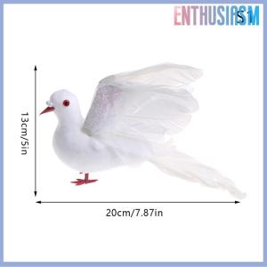 【Enthusiasm】🌟🌟【Hot Sale】🎈 Artificial Simulation Peace Dove Foam Feather Birds Wedding Crafts Ornament