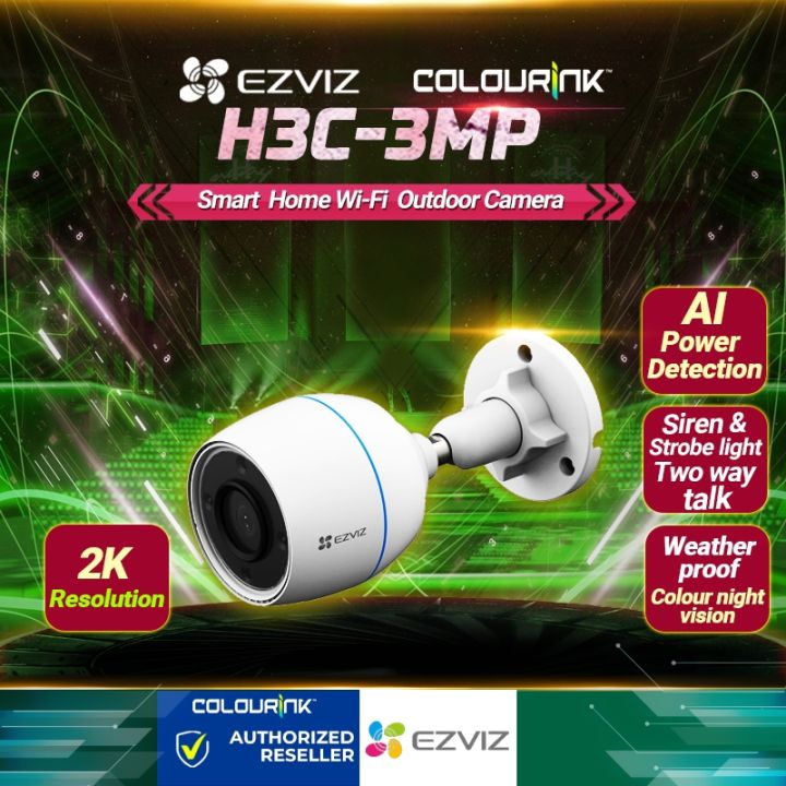 EZVIZ H3C 2MP 3MP 4MP WiFi Smart Home AIPowered Human Shape Detection IR Night Vision CCTV IP