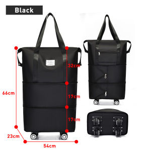 【COD/Original】70L large capacity Waterproof Travel Bag with Multi-Pocket Design Retractable Removable Wheels Suitable for Travel