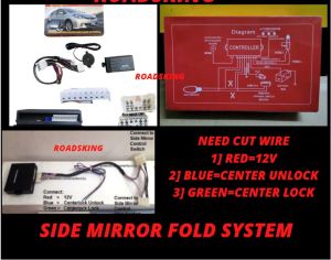 PERODUA AXIA 2014-2022 AUTO FLIP FOLDING SIDE MIRROR FOLD + TILT 30% DOWN + BEZZER