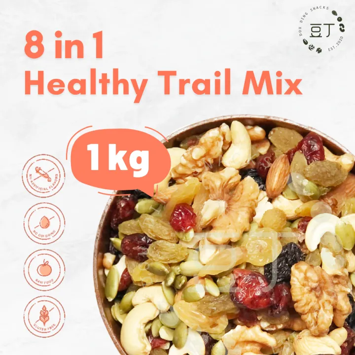 [ 1kg ] Healthy Trail Mix 8 in 1 / 8合1 干果类和坚果类 [ Mix with different ...