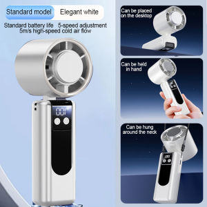 🧊0°C super cold wind🧊10000mAh Handheld Fan Portable Turbo Kipas berdiri Recharable 199 Level Adjustment With Strong Wind Cooler in summer Handheld Pocket for Ourdoors kipas tangan