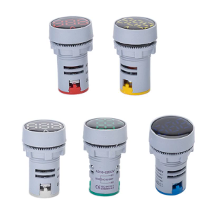 AC50-500V Vôn Kế Thực Tế Đồng hồ đo điện áp Điện đèn báo Đèn Đường Kính 22Mm Vòng Điện Áp Tín Hiệu Màn Hình