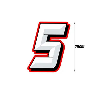 Race Number Sticker for Motorcycle Decals Vinyl Waterproof Stickers Numbers Numeric Label Racing Sports Reflective Decal