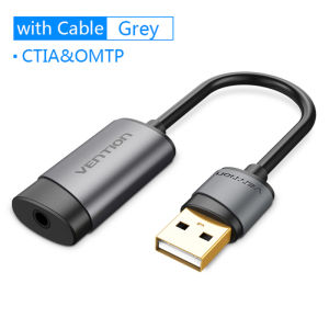 Vention USB External Sound Card USB to AUX Jack 3.5mm Earphone Adapter Audio Mic Sound Card 2.1 Drive for Computer Laptop pc usb audio adapter