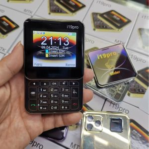 【Fast Deliver】Original Rotating mobile phone i19 pro 3G dual card Sliding cover Keypad Basic Phone
