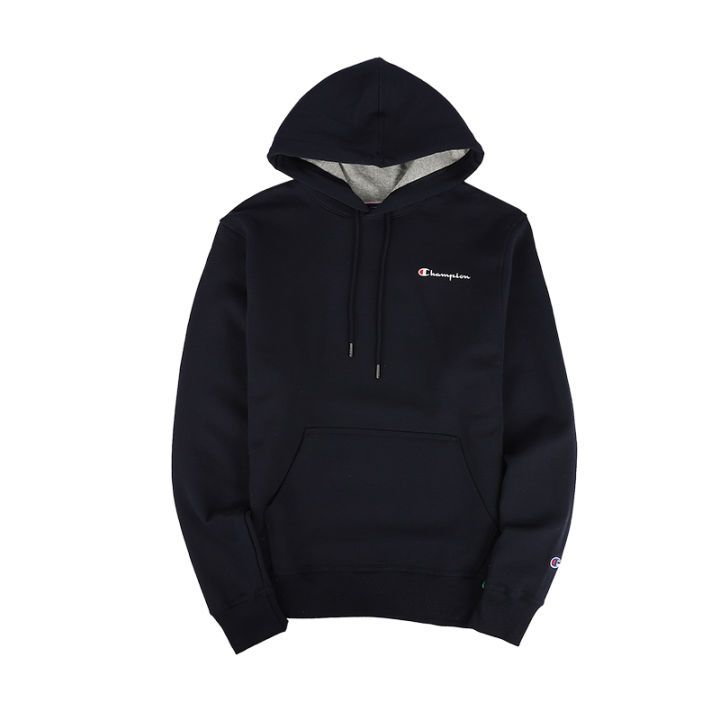 Leap Boy Hoodie Champion Small Champion Cursive Logo Left Chest Plain Colour Simple Round Neck Long Sleeve Life Line GF89H Y08160 Lazada Singapore