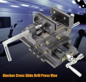 ปากกาจับชิ้นงาน แครล้มป์จับชิ้นงาน ปรับองศาได้ Tilt Bench Clamp 0-90 ปากกาจับชิ้นงาน2ชั้น ปรับได้2ทิศทาง มี 4 แท่นจับชิ้นงานสองชั้น ปรับได้สองทิศทางแกนxและแกนy ระยะขยายจับสูงสุด 4 นิ้ว 4 นิ้ว Bench Table Vise Cross สไลด์เจาะกดรองโลหะมิลลิ่งผู้ถือเครื่องม