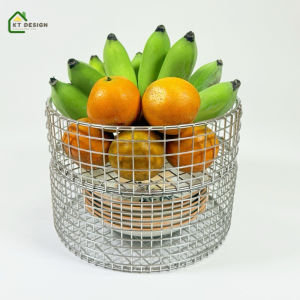 ตะกร้าสแตนเลสทรงกลม อเนกประสงค์มี 2 ขนาด