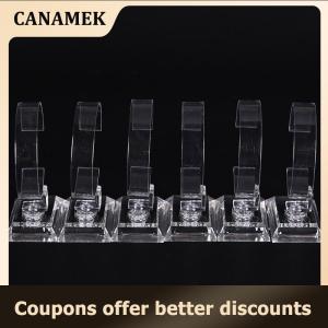 【 CANAMEK 】 2pcs Clear Acrylic Detachable Bracelet Jewelry Watch Display Holder Stand Rack