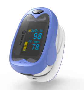 Yongrow Children Fingertip Pulse Oximeter With SPO2 Blood Oxygen Saturation Monitor Pediatric Rechargeable Lithium Battery
