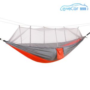 Lightweight Camping Hammock with Mosquito Net Breathable Material Perfect for Backpacking and Outdoor Adventures