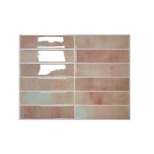 ALLLUCK Waterproof Self Adhesive Tile Wall Stickers Oil-proof Moisture-proof Wallpaper Countertop Protective Film DIY Stove Sticker