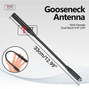 Baofeng UV-25 Gooseneck Tactical Antenna SMA-Female VHF/UHF Dual Band Goose Tube For Walkie Talkie UV-5R 17 21 82 BF888s Radio