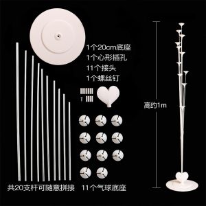 Stick Standing Balon Sambung Dekor Cup Stand Stick Balloon Decor