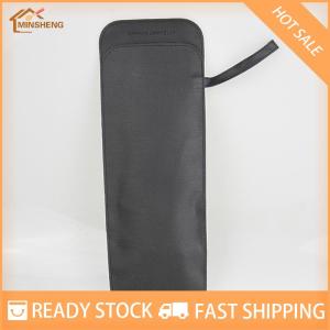 MIH ✨ COD ✨ ที่หุ้มร่มหนัง PU สีดำแบบพกพากันน้ำได้กระเป๋าเก็บร่มแบบพกพา