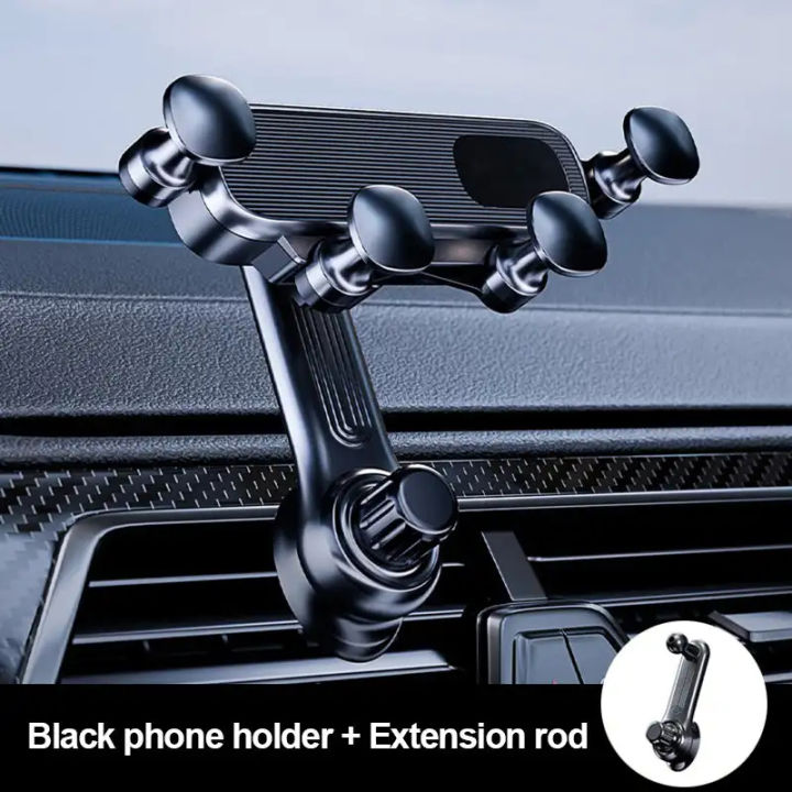 BEAUTYBIGBANG Car Air Vents Clip Mount Stand Extension Rod 360