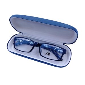 Kacamata Minus Kulit Pria dan Wanita Lensa Stadar Optik Model Kotak Kaki Lentur Gratis Kotak + Lap