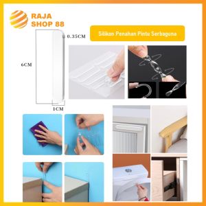 Penahan Pintu Silicone Ganjalan Pengaman Pintu Pelindung Dinding Tembok Silikon Serbaguna