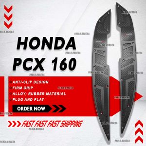 Honda Pcx 160 Black Footboard Matting  Anti-Slip Design Rubber MattingHonda PCX 160