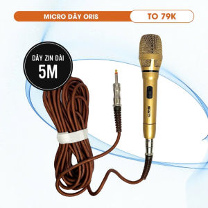 [HCM]Micro có dây karaoke chính hãng ORIS TO-79K hát nhẹ hút giọng mic kèm dây zin dài 5m chống gãy bền bỉ