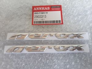 logo emblem aerox croom 65k sepasang kiri dan kanan