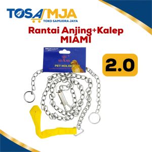 TALI RANTAI ANJING STAINLESS + KALEP / RANTAI HEWAN PELIHARAAN