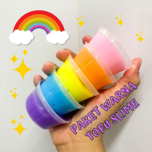 PAKET SLIME TOFU WARNA WARNI || SLIME MURAH