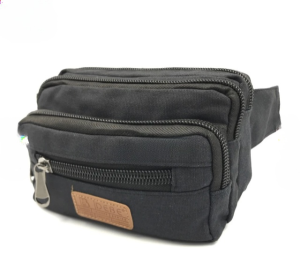 Debe Cotton Canvas Waist Bag M SizeTravel Casual Pouch Bag Pouch Bag Kain