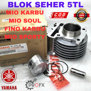 BLOK SEHER SET 5TL YAMAHA MIO KARBU SOUL SPORTY SMILE FINO KARBU KUALITAS ORIGINAL YGP BOK PISTON