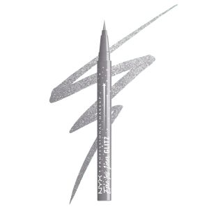 NYX PROFESSIONAL MAKEUP Epic Ink Glitz Liner Waterproof Metallic Liquid Eyeliner with Vegan Formula - Tapered Twinkle (Shimmer Teal Blue)