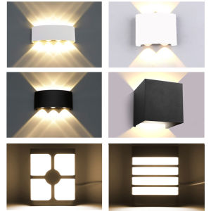 Led Wall Lamp Outdoor Indoor Lighting Wall Light Waterproof IP65 For Bathroom Stair Aisle Aluminum Garden Porch Corner Lamps