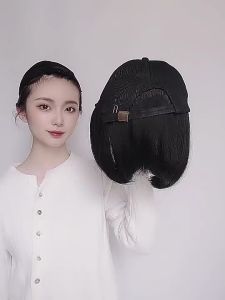 【Spot Goods】 Baseball Hat Wig With Bob Straight Short Hair Wigs Women Adjustable Hat Attached Short Hair Cap Synthetic Fake Hat Wigs