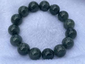 Natural Crystal Green Rutilated Bracelet 天然水晶中低/中等级别 绿发晶 手串 Medium Low Grade 14mm+ /Medium Grade14mm+