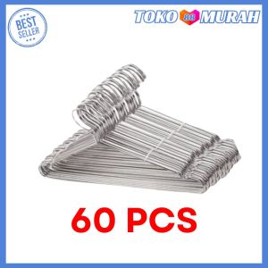 Toko Murah 88 - Gantungan Baju Stainless Steel Hanger Kawat Anti Karat Promo Gratis Ongkir Bisa COD