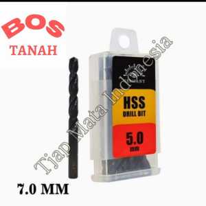 Mata bor besi 7mm HSS Tjap Mata Drill bits 7 MM Cap Mata hss