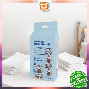 OFM-C949 Tissue Basah Mini Karakter Travel 8in1 / Tisue Basah Bayi Bebas Alkohol 1Pack Isi 8PCS