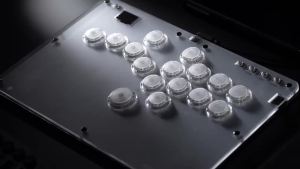 Haute42 Arcade Joystick Multi Button Acrylic Leverless Hitbox Controller For PC/ PS5/PS4 /Switch Control Arcade Stick Controller